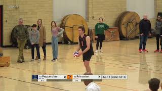 Pepperdine vs Princeton NCAA Mens Volleyball [upl. by Yllet]