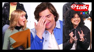 That 90s Show kids quizzed on iconic 90s TV theme songs  Etalk [upl. by Pennie]