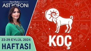 Koç burcu haftalık burç yorumu 2329 Eylül 2024 Astrolog Demet Baltacı astroloji burçlar haber [upl. by Venola940]