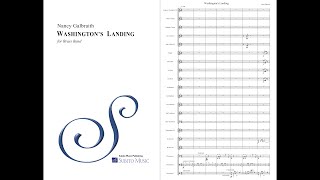 Nancy Galbraith – Washingtons Landing for Brass Band – Music amp Score – 4K [upl. by Cleti]