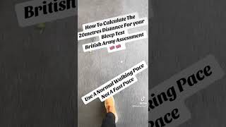 EASIEST WAY TO MEASURE THE 20METRES DISTANCE FOR YOUR BRITISH ARMY BEEP TEST [upl. by Aniwde]