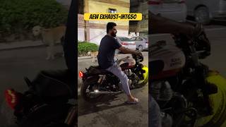 AEW Exhaust for Interceptor650GT650🔥 interceptor650 continentalgt650 royalenfield viralvideo [upl. by Gardie]