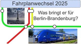 Fahrplan 2025  Alle Neuerungen und Änderungen in Berlin und Brandenburg [upl. by Means]