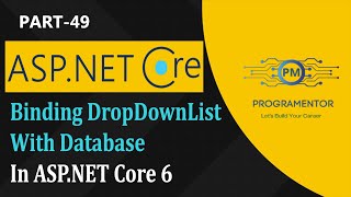 49  Binding DropDownList With Database In ASPNET Core 6  Populate DropDown With SQL HindiUrdu [upl. by Holey]