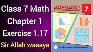 Class 7 Math New Book Chapter 1 Exercise 117  Class 7 Math New Book Unit 1 Exercise 117 [upl. by Furlong]