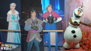 Frozen Characters Meet and Greets  Disneyland Paris 2021 [upl. by Adeys]