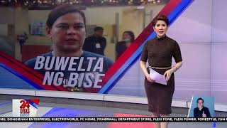 24 Oras Weekend Mga tirada at banta ni VP Sara Duterte [upl. by Yrakcaz]