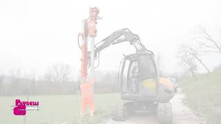 PAUSELLI Pile driver equipment mod 300A for excavator [upl. by Reivilo]