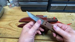 Convert regular knife sheath to a dangler  Tops Puukko [upl. by Kcira]