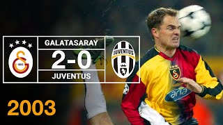 Nostalji Maçlar  Galatasaray 2  0 Juventus  02122003 [upl. by Adianes]