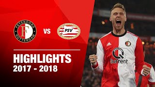 Highlights  Feyenoord  PSV  Kwartfinale KNVB Beker 20172018 [upl. by Mariele]