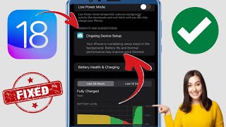iOS 18 come risolvere la configurazione in corso del dispositivo su iPhone  batteria delliPhone [upl. by Rossie]