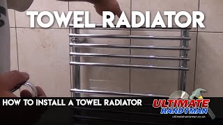 How to install a towel radiator [upl. by Htebazle]