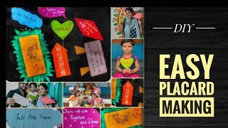 DIY  Easy Placard Making  Cardboard Placards  Photo booth  Crafts On Cardboard [upl. by Ahsaenat]