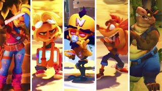 Crash Bandicoot 4 Its About Time  All Skins Crash and Coco [upl. by Aligna]