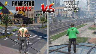 Gangstar Vegas VS GTA 5 [upl. by Anelagna254]