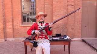 Loading and firing the Flintlock musket [upl. by Ssur]