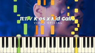 Kenia Os amp Kid Gallo  1111  Piano  Synthesia [upl. by Carver]