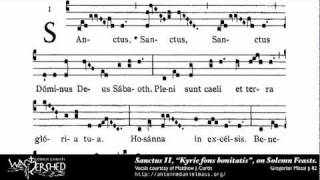 Sanctus II from Mass II Gregorian Chant [upl. by Riada198]