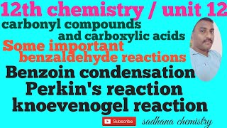 12 chemistryBenzoin condensation in tamilPerkins reaction in tamilknoevenogel reaction in tamil [upl. by Learsiy]