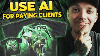 How to Design TShirts Using AI for Paying Clients [upl. by Anitneuq227]