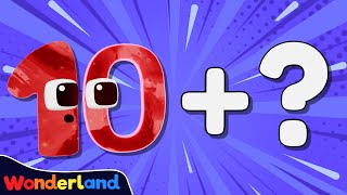 Wonderland Adding up in 10s to 100  Maths Challenge  Learn to Count [upl. by Drape]