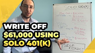 How to Avoid Taxes with Solo 401k  Discover How to Write Off 61000 In 1 Simple Step [upl. by Atirres]