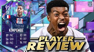 91 FLASHBACK KIMPEMBE SBC PLAYER REVIEW  TOTS  FIFA 23 Ultimate Team [upl. by Crellen152]