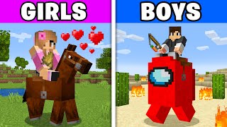 How BOYS vs GIRLS Play Minecraft [upl. by Yriek]