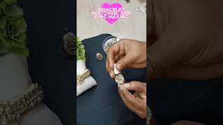 ⚡💫 bracelet matching ear ring making matching ear ring for bracelet shorts [upl. by Courtney]