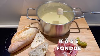 Käsefondue super einfach selber machen  Cheese fondue home made [upl. by Thurman]