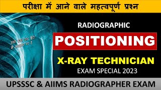 Important MCQs on Radiographic POSITIONING  HindiEnglish [upl. by Noterb]