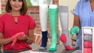 Tommie Copper Set of 4 ErgoFit Ankle and OTC Socks on QVC [upl. by O'Donnell997]