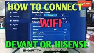 how to connect devant tv to wifi [upl. by Zennie]