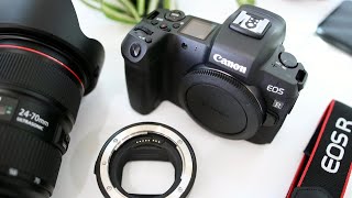 Canon EOS R  EF Lens Adapter Unboxing [upl. by Thorlie]