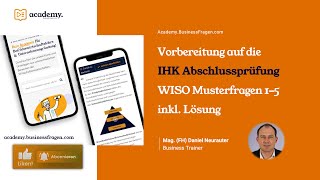 IHK Abschlussprüfung WISO  Vorbereitung Lernen Übungen mit Lösungen  IHK Zwischenprüfung 15 [upl. by Atnahs]