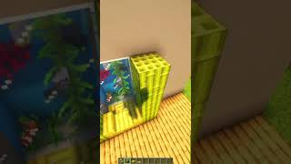 Realistic Bamboo Aquarium in MInecraft shorts minecraft birdcage [upl. by Cletis685]