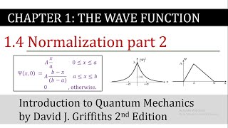 7 Normalization part 2  The Wave Function  Griffiths Quantum Mechanics [upl. by Gnehc]