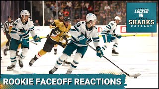 Sharks Rookie Faceoff Reactions [upl. by Ariahs]