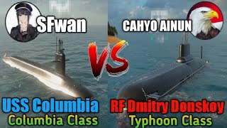 USS Columbia vs RF Dmitry Donskoy SFwan Modern Warship Indonesia [upl. by Kleeman]