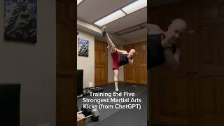 Training the Five Strongest Martial Arts Kicks According to ChatGPT kickingdrills kickingpower [upl. by Haimaj]