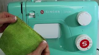 Singer Simple 3223 18 Overlock Stitches [upl. by Ahsot]