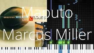 🎹 Maputo Marcus Miller Synthesia Piano Tutorial [upl. by Arag]