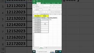 Change Date Formats with TEXT Function 📅ExcelTips TEXTFunction DateFormatting [upl. by Wyly]