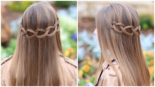 Loop Waterfall Braid  Cute Hairstyles [upl. by Robers]