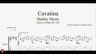 Cavatina  Guitar Tutorial  TAB [upl. by Maharba]