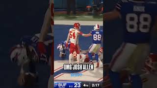 JOSH ALLENS CLUTCH TD Bills QB Scores Game Winning Rushing TD NFL Shorts mustsee trending [upl. by Nigen]