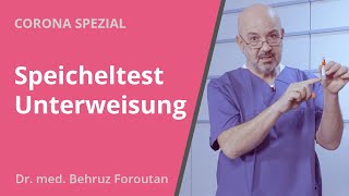 Speicheltest Unterweisung mit dem PoCAntigen Coronatest [upl. by Annehs]