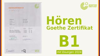 German Exam 2024  Hören  Goethe Zertifikat B1 [upl. by Edieh443]