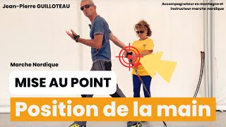 Rappel de JeanPierre GUILLOTEAU sur la position de la main lors du mouvement de marchenordique [upl. by Sirtimed]